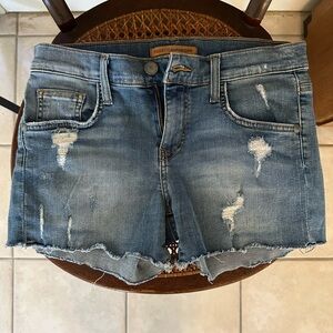 Rebecca Minkoff Blue Distressed Jean Shorts